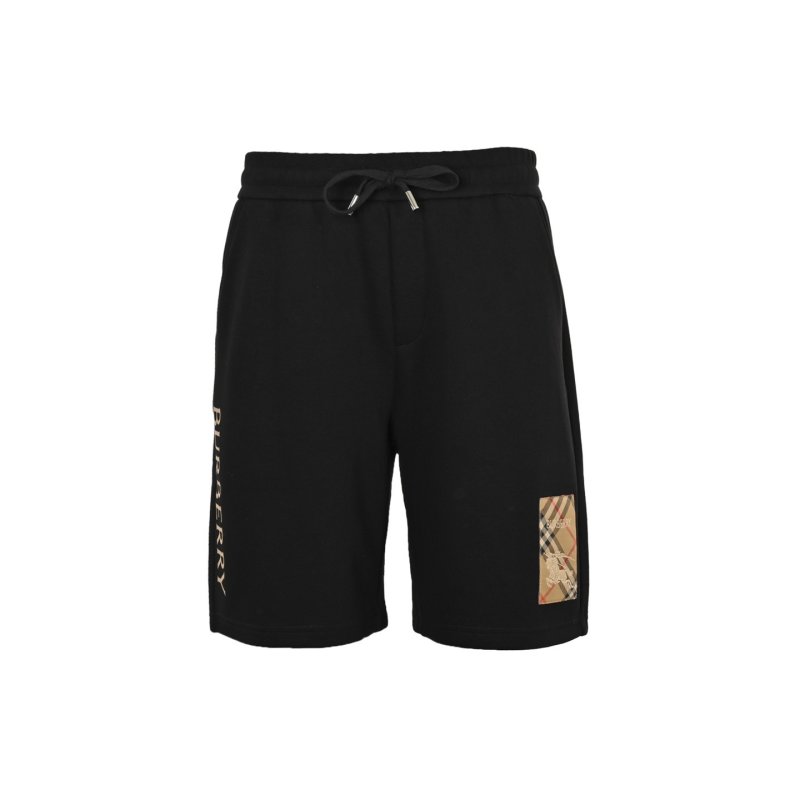 Burberry Beige Check Patch Shorts view