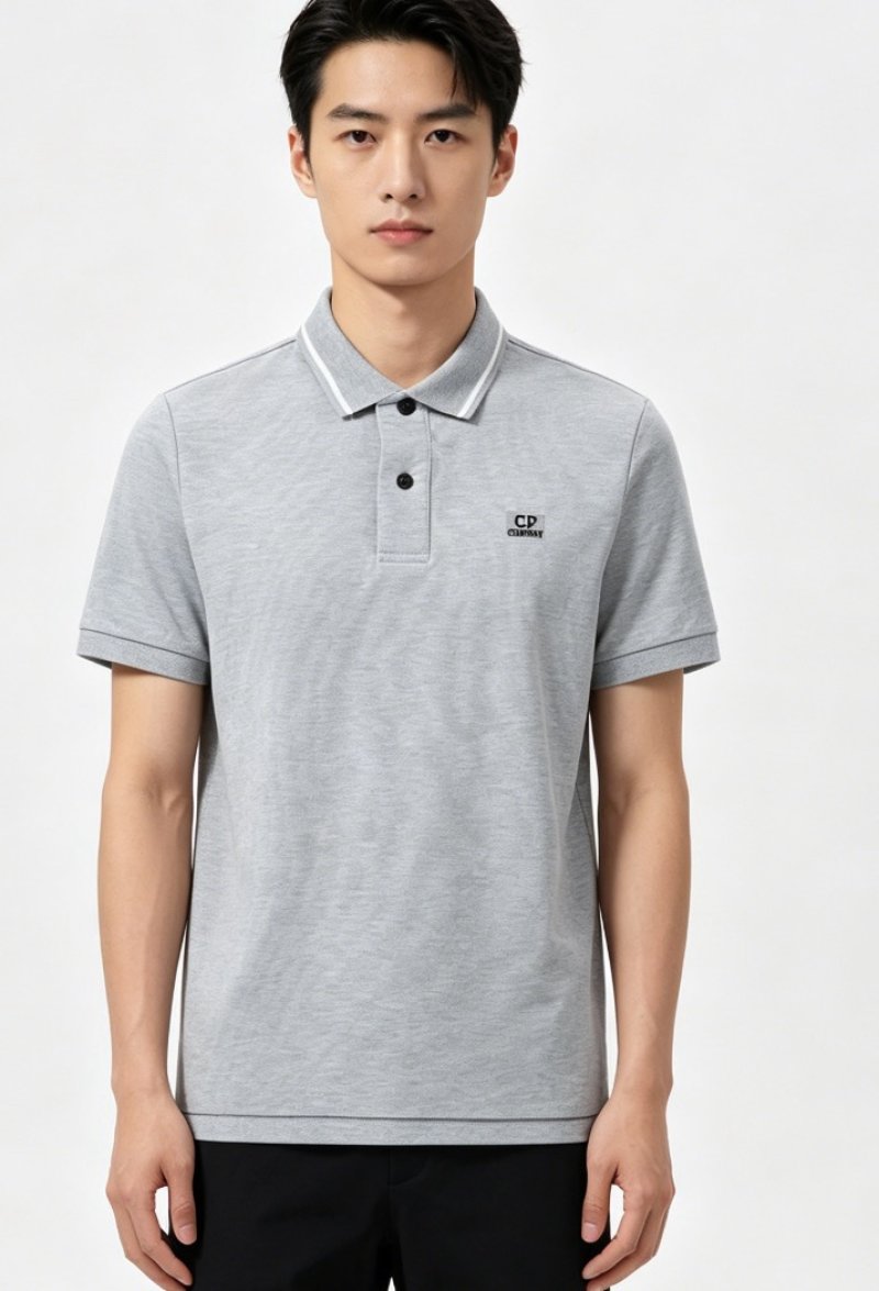 C.P. Company Grey Polo Shirt