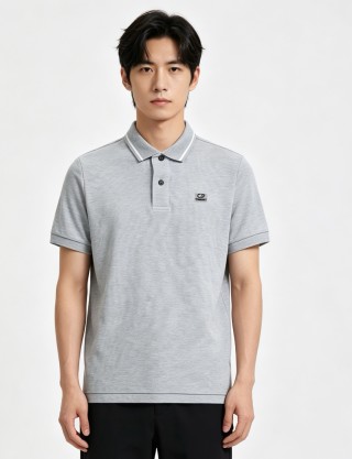 C.P. Company Grey Polo Shirt view 2