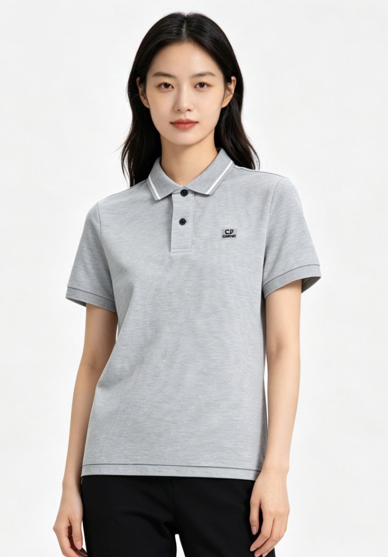 C.P. Company Grey Polo Shirt view