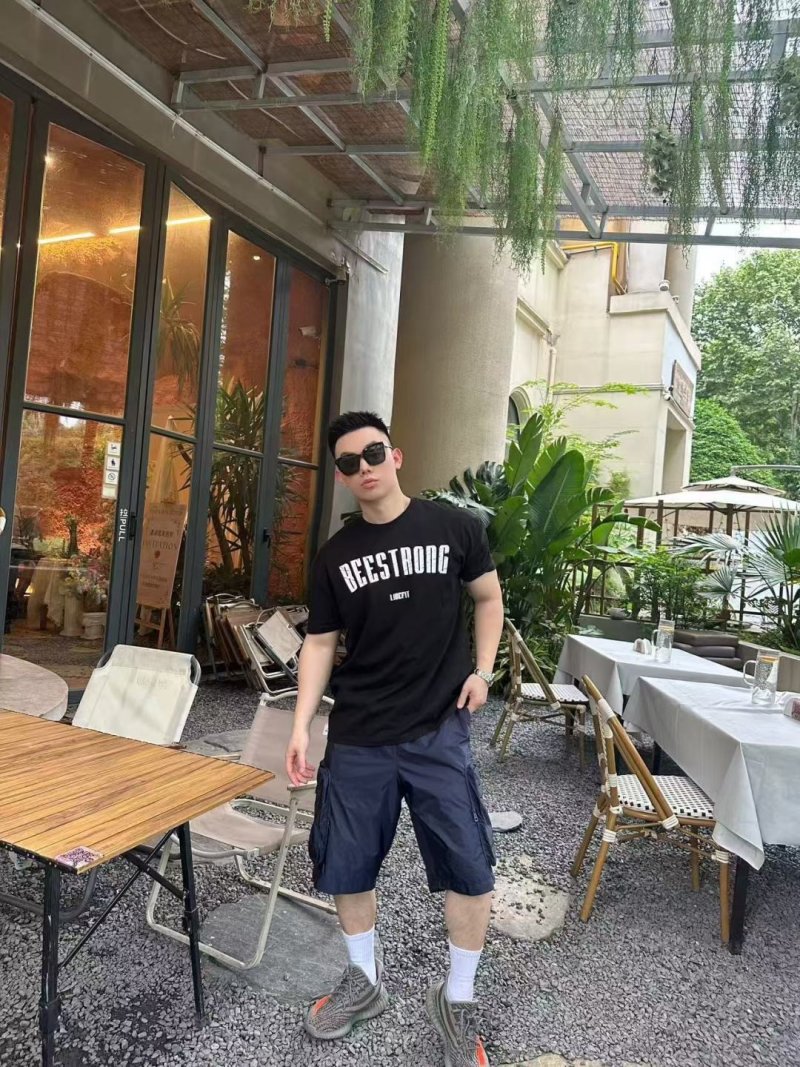 Moncler Navy Collaborative Nylon Cargo Shorts view