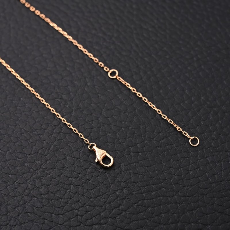 Cartier Love Double Ring Full Diamond Necklace Rose Gold view