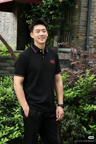 Prada Red Embroidered Logo Short Sleeve Polo Shirt Black view 6