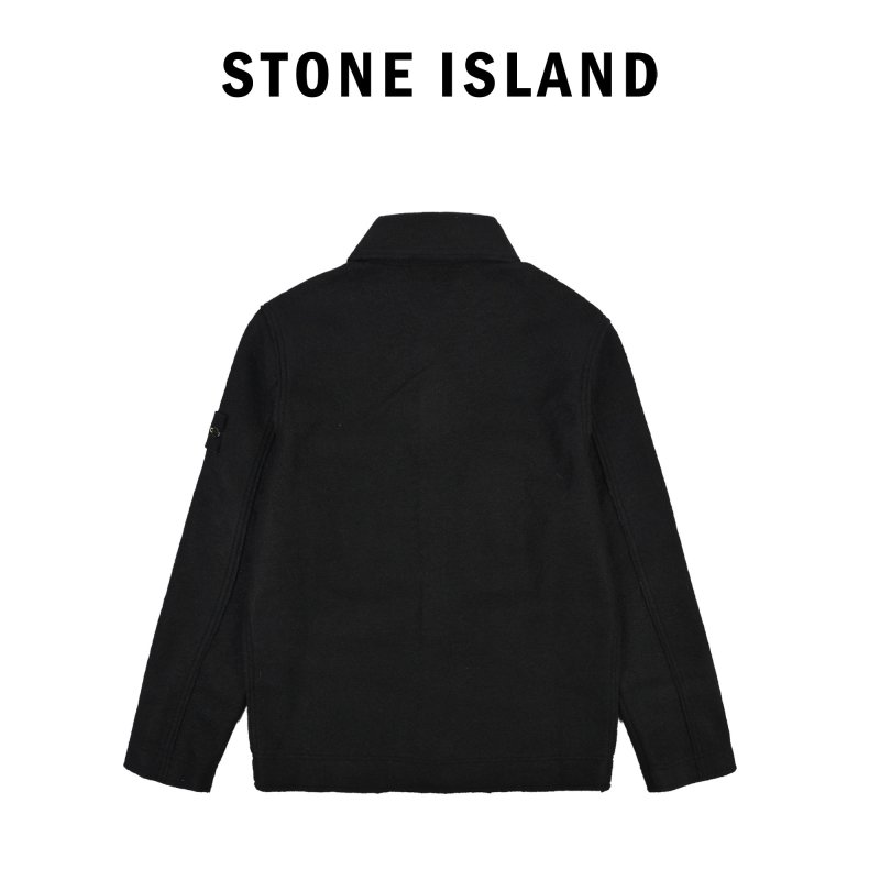 Stone Island Black Corduroy Overshirt Jacket view