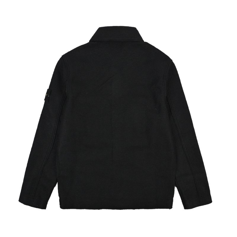 Stone Island Black Corduroy Overshirt Jacket view