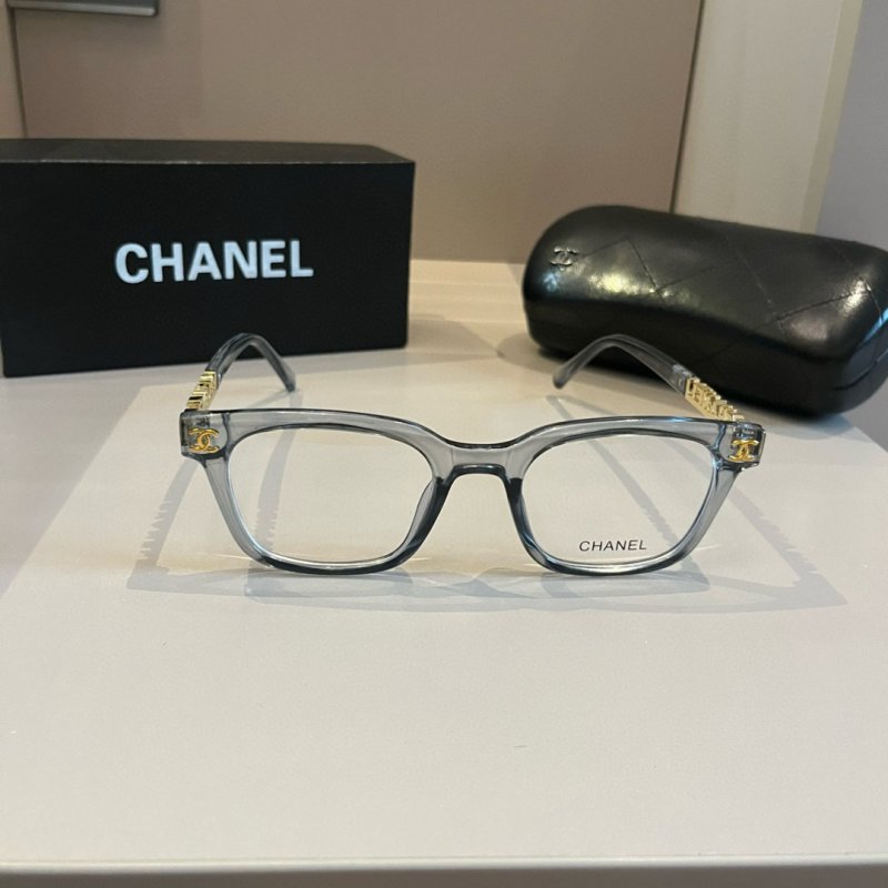 Chanel 2024 Spring Oversized Optical Frame Glasses - Crystal Blue view
