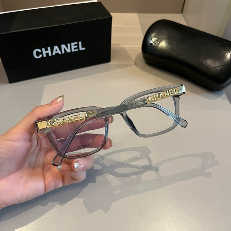 Chanel 2024 Spring Oversized Optical Frame Glasses - Crystal Blue view