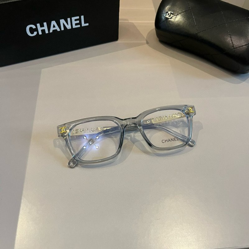 Chanel 2024 Spring Oversized Optical Frame Glasses - Crystal Blue view
