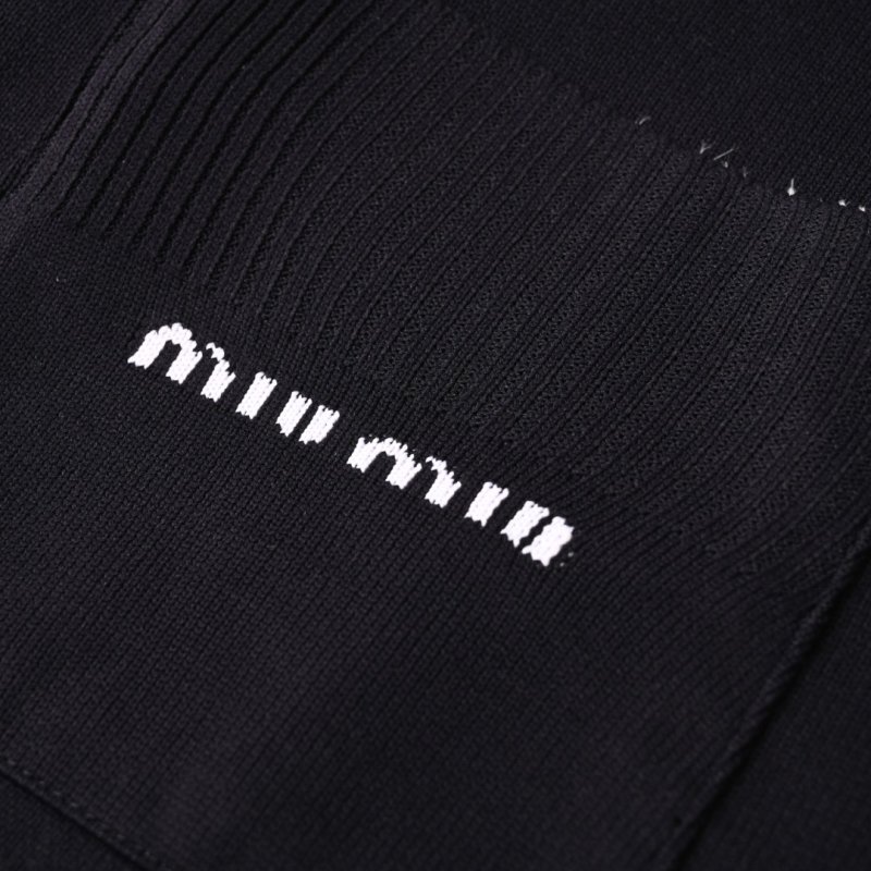 Miu Miu Black Wool Blend Button-Up Jacket view