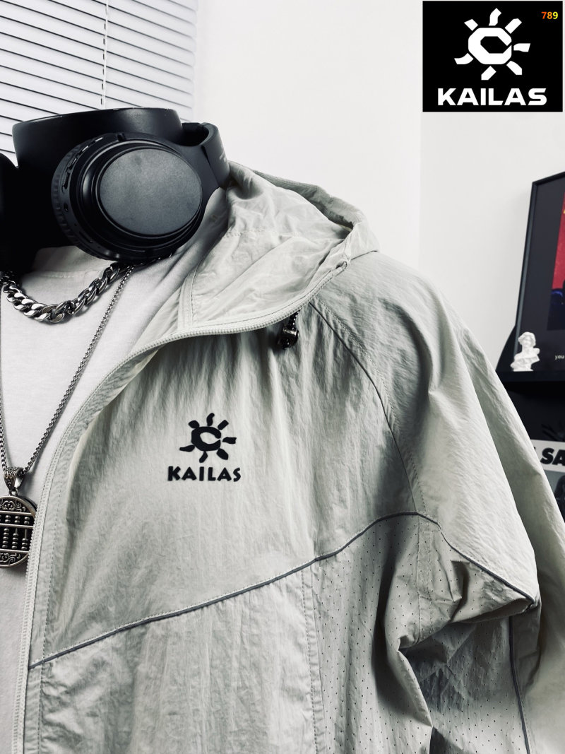 Kailas Lightweight Outdoor Windbreaker Jacket - Light Gray view