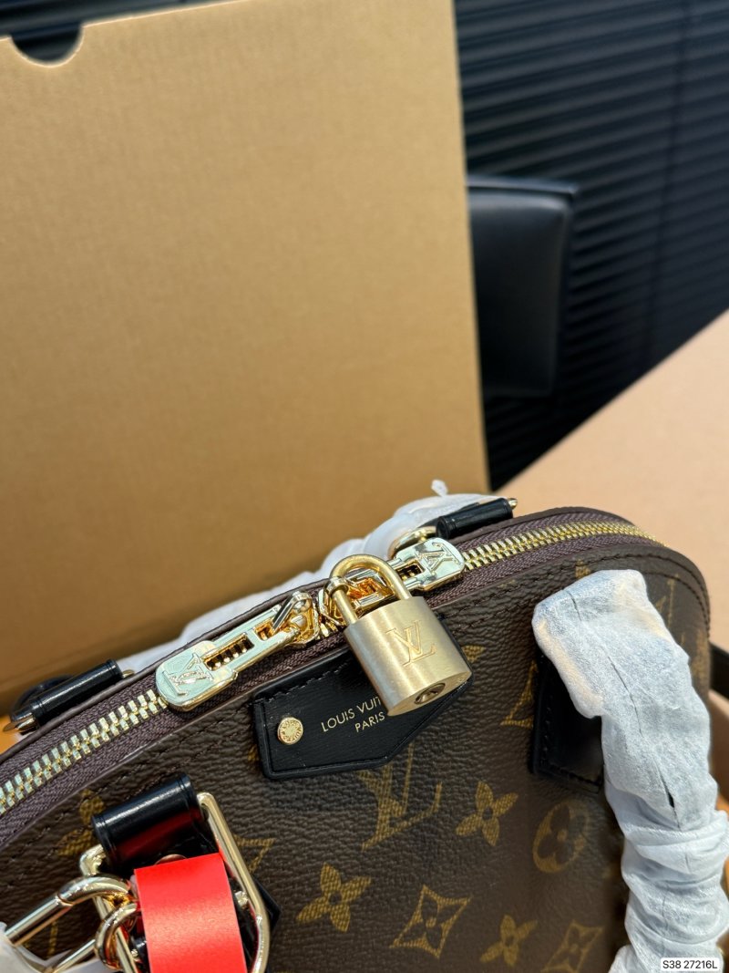 Louis Vuitton Alma Monogram Shell Bag Black view