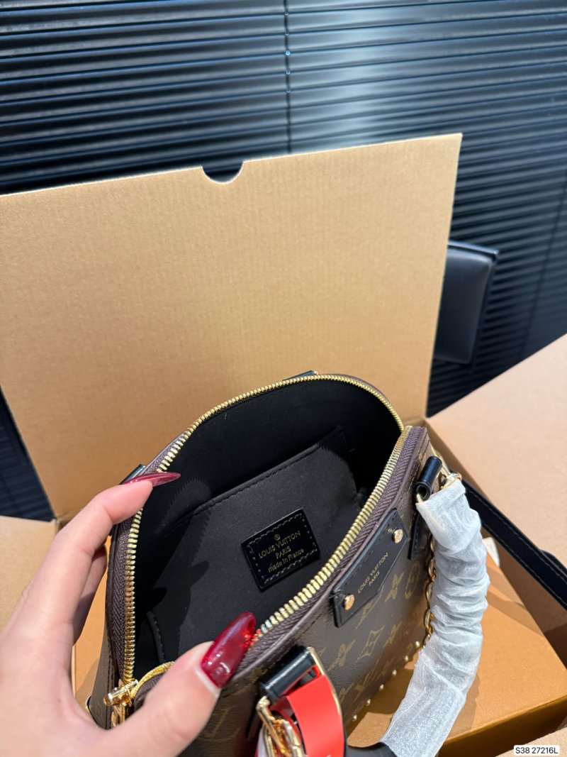 Louis Vuitton Alma Monogram Shell Bag Black view