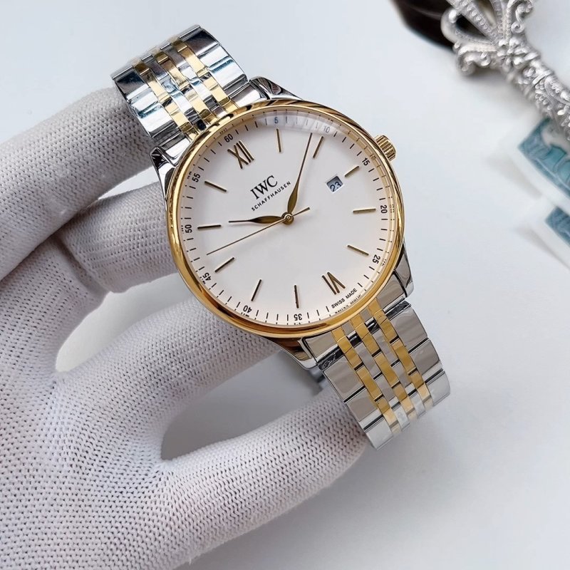 IWC Portofino Two-Tone White Dial Watch