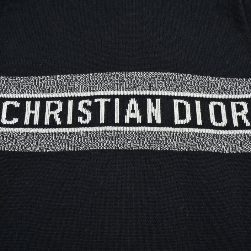 Dior Monogram Wool Blend Cardigan Jacket Black view