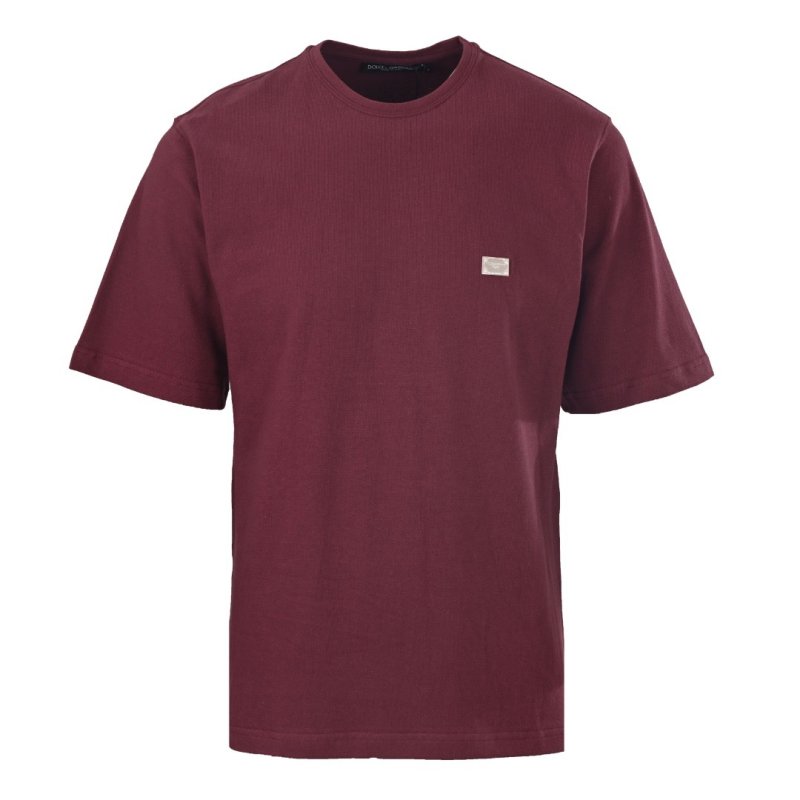 Burgundy Oversized Short Sleeve T-Shirt view