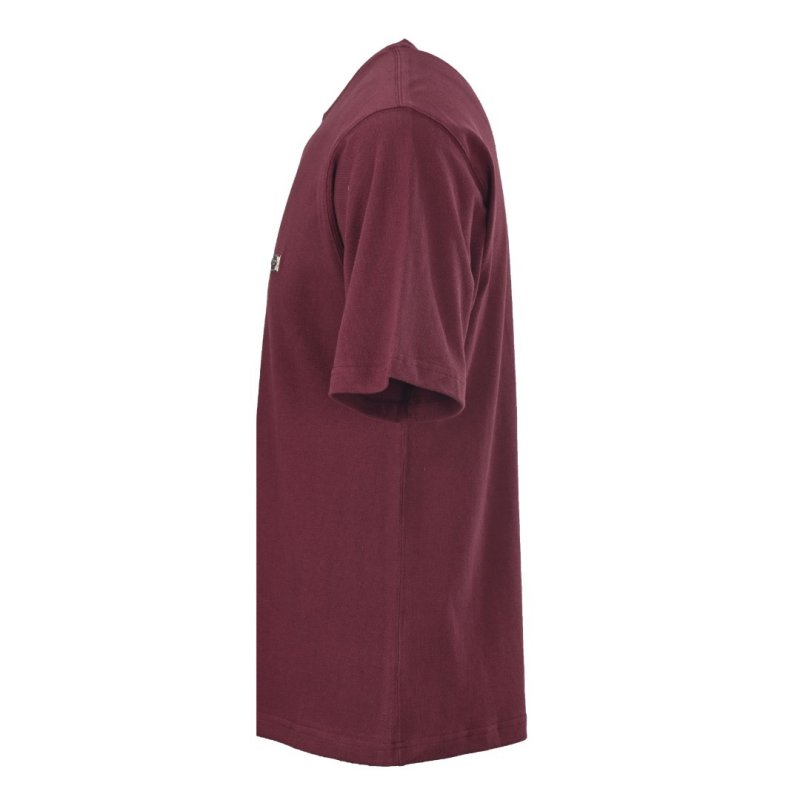 Burgundy Oversized Short Sleeve T-Shirt view