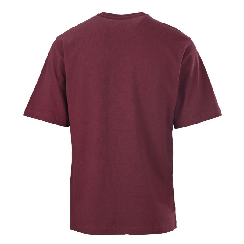 Burgundy Oversized Short Sleeve T-Shirt view