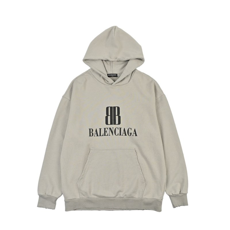 Balenciaga BB Logo Hoodie Beige view