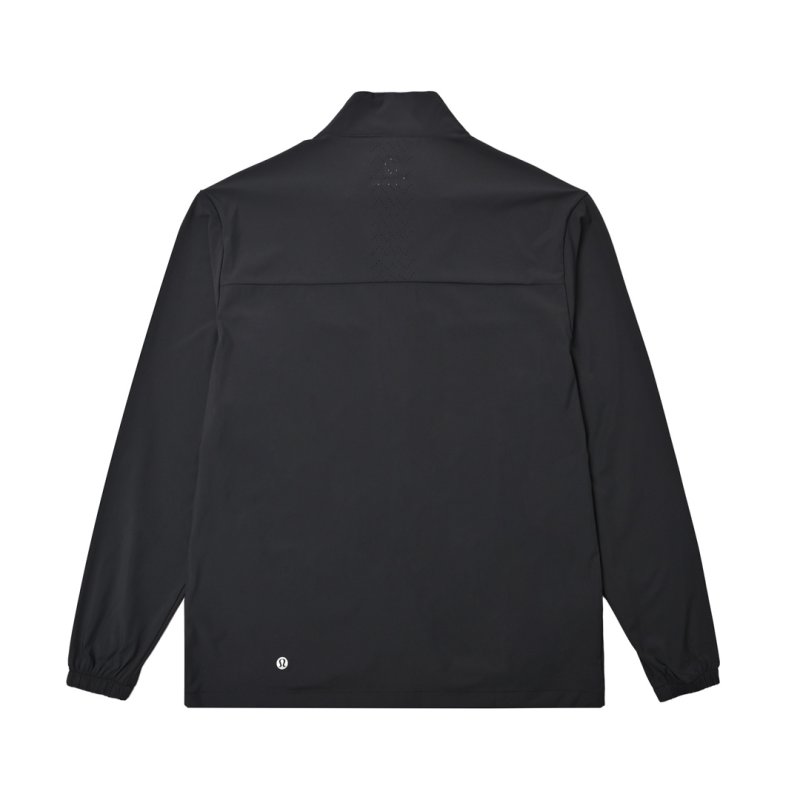 Black Oversized Sun-Protection Windbreaker Jacket view