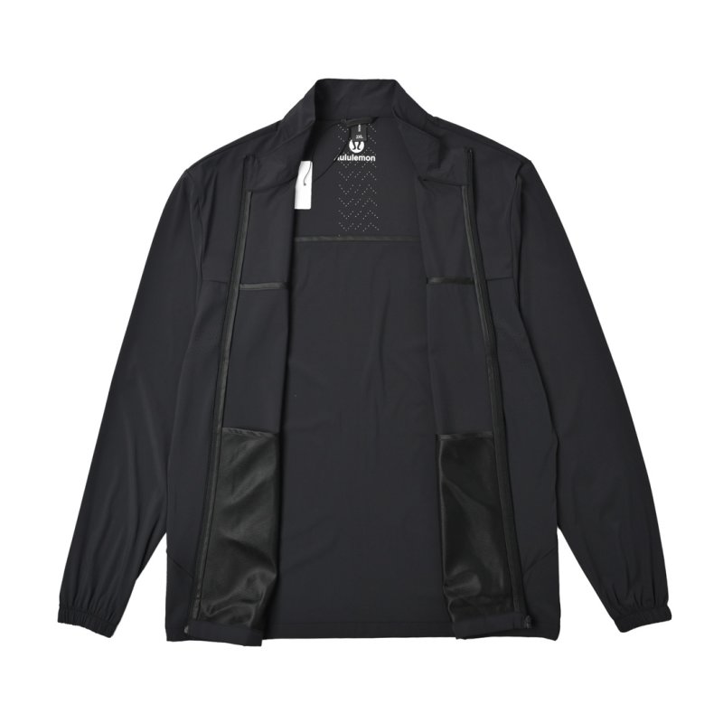 Black Oversized Sun-Protection Windbreaker Jacket view