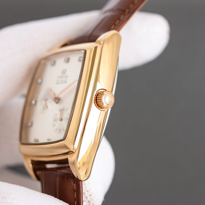Omega De Ville Gold Diamond Chronograph Watch view
