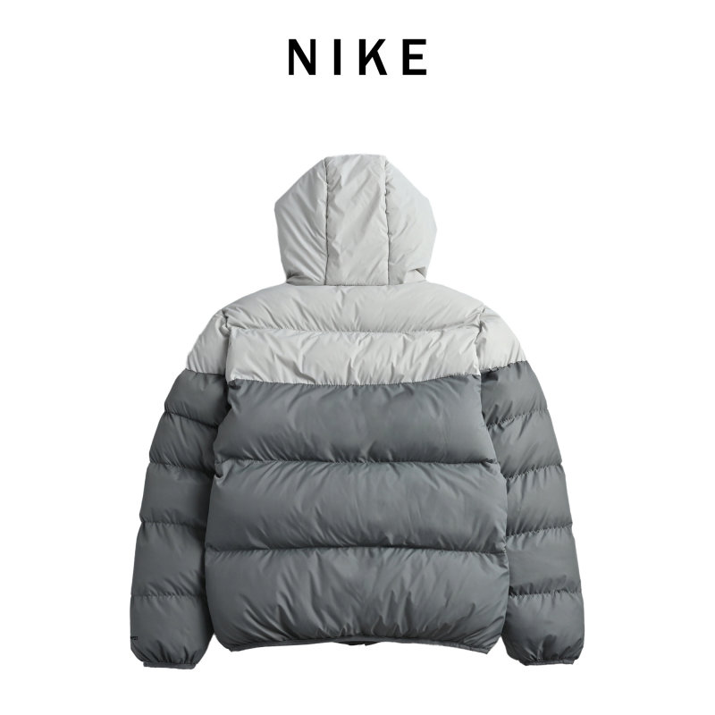 Nike Colorblock Puffer Jacket Grey White view