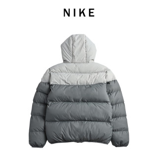 Nike Colorblock Puffer Jacket Grey White view 6