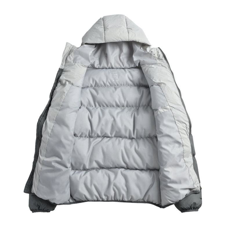 Nike Colorblock Puffer Jacket Grey White view