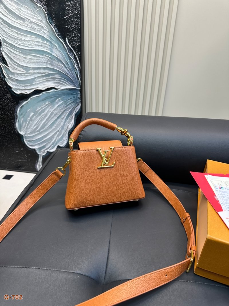 Louis Vuitton Capucines Leather Handbag – Apricot view