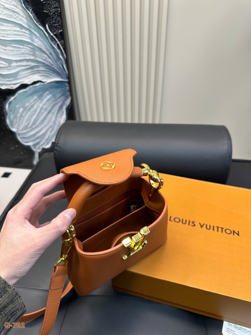 Louis Vuitton Capucines Leather Handbag – Apricot view