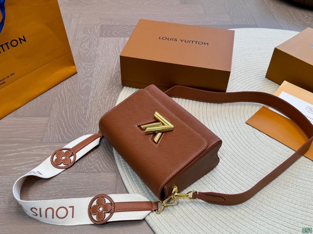 Louis Vuitton Twist Cognac Epi Leather Shoulder Bag view