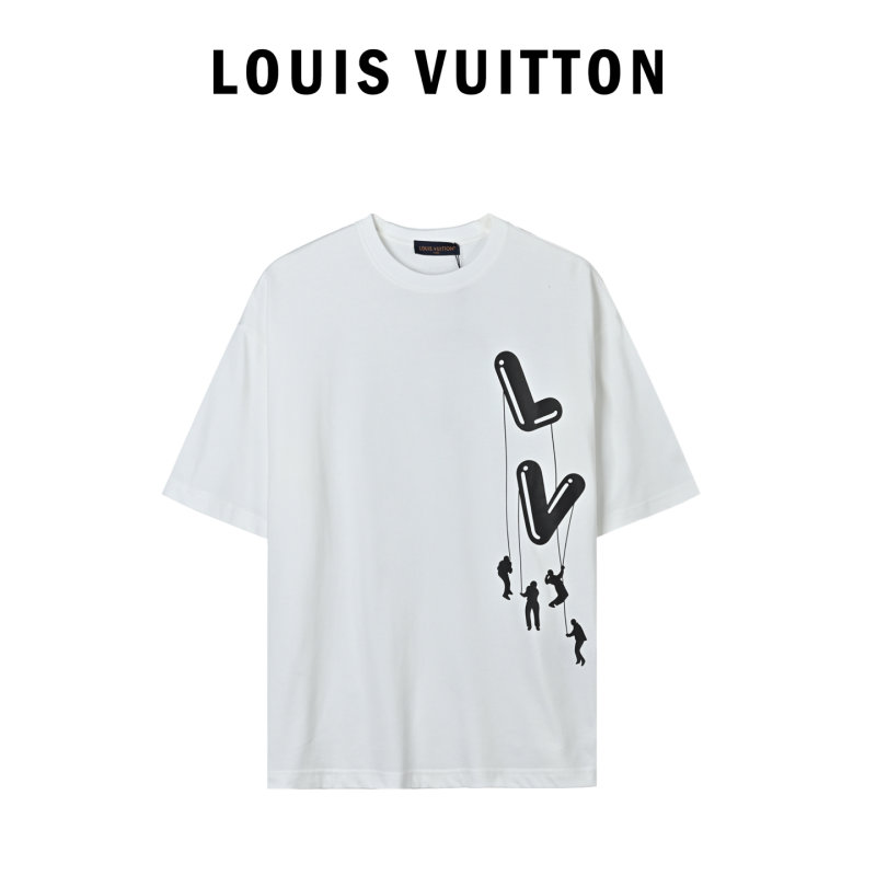 Louis Vuitton Parachute Print Short Sleeve T-Shirt White
