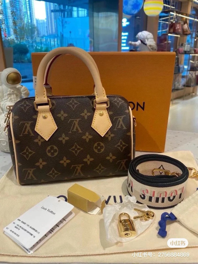 Louis Vuitton Speedy 20 Monogram Handbag - Milk Tea Beige view