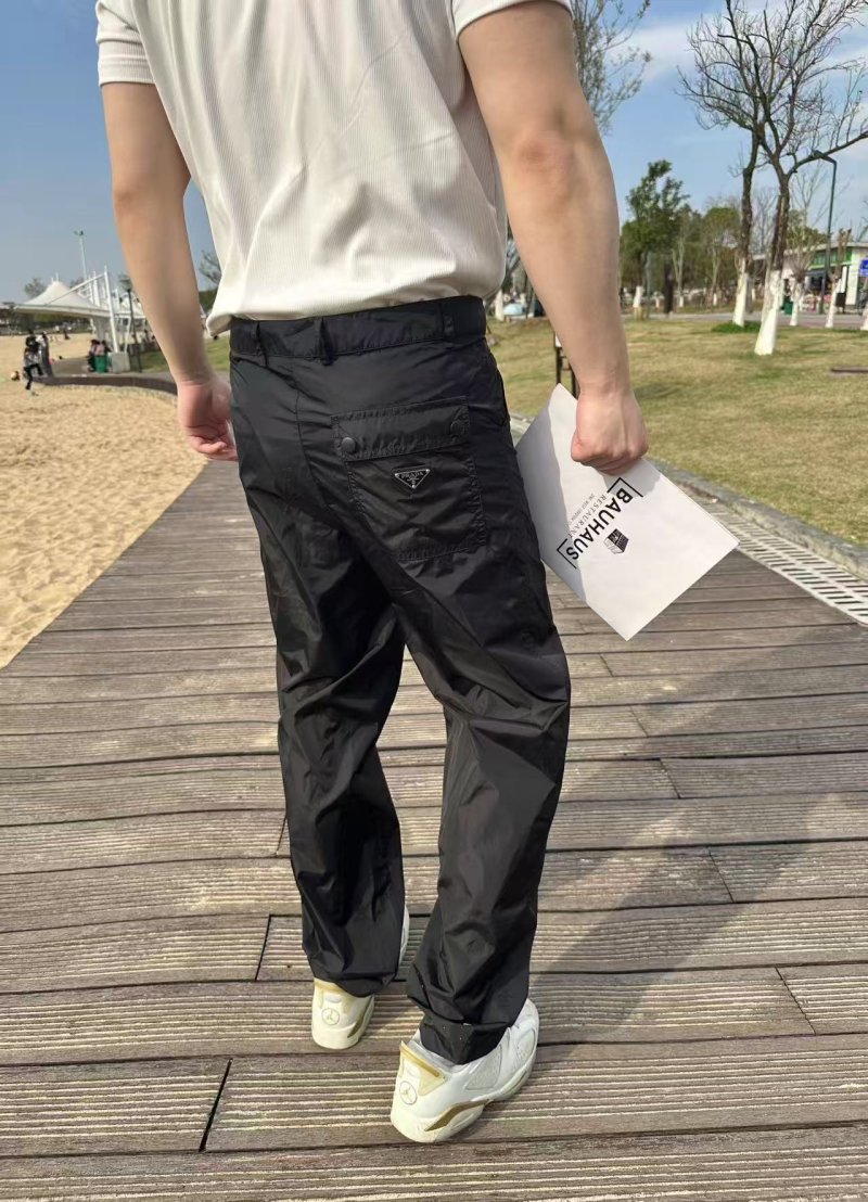 Prada Black Nylon Technical Pants