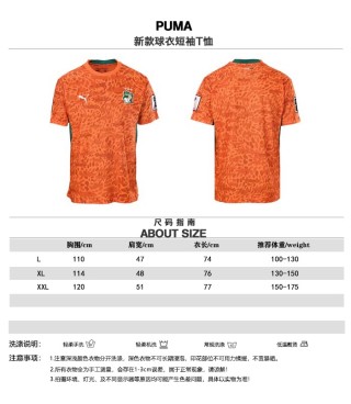 Puma 2026 World Cup National Team Orange Leopard Print Jersey view 10