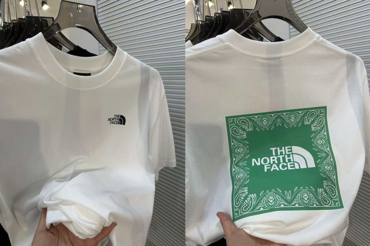The North Face Multi-Color Logo White T-Shirt view