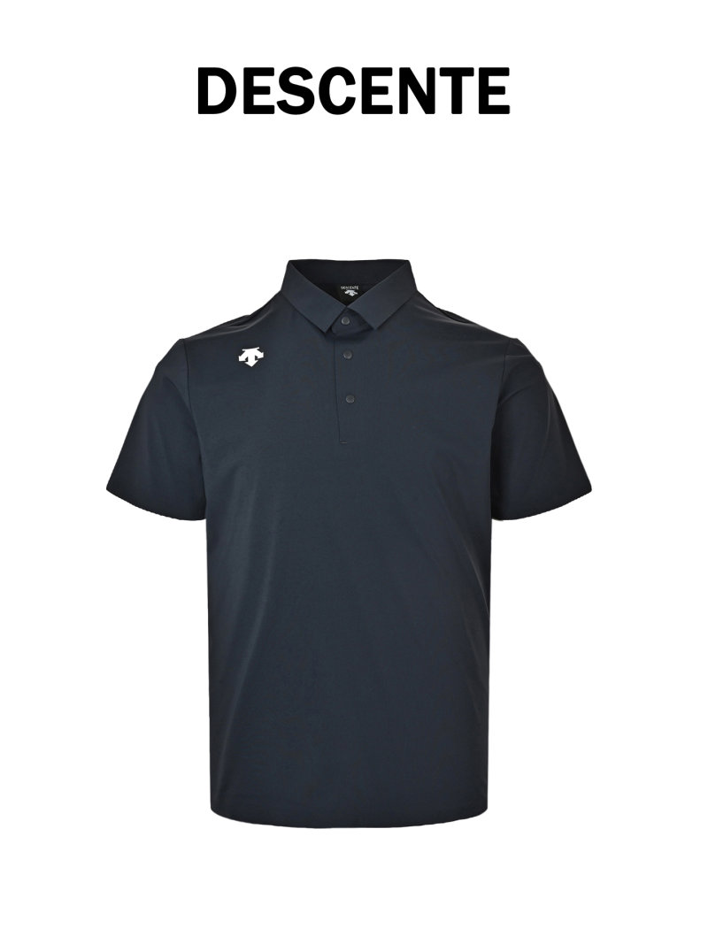 Burberry Navy Short-Sleeve Polo Shirt view