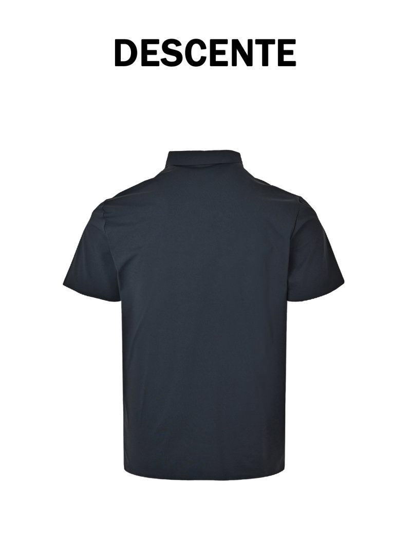 Burberry Navy Short-Sleeve Polo Shirt view