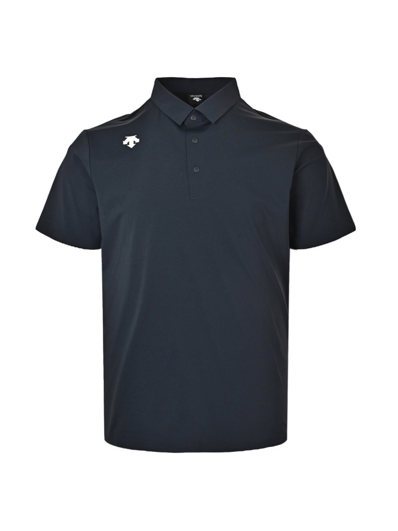 Burberry Navy Short-Sleeve Polo Shirt view