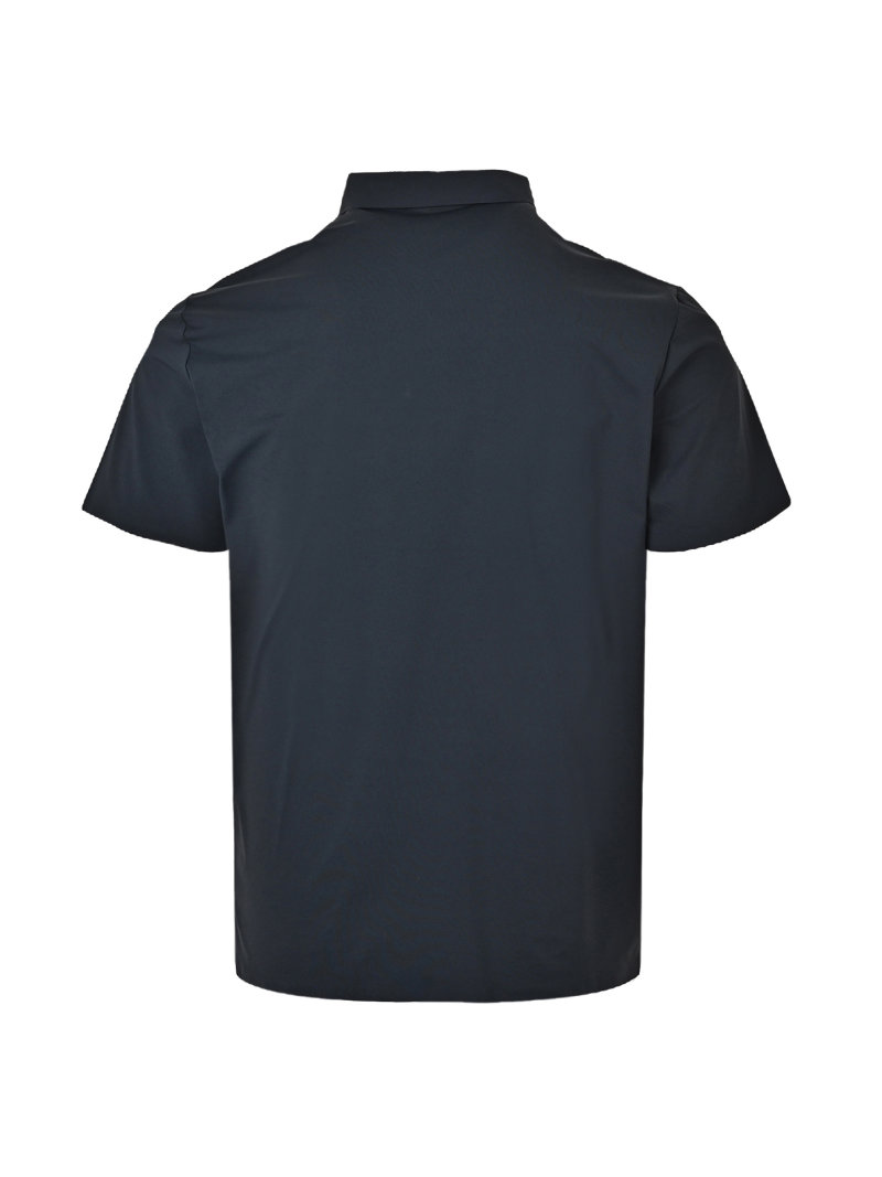 Burberry Navy Short-Sleeve Polo Shirt view