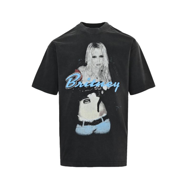 Britney Graphic Print Black T-Shirt view