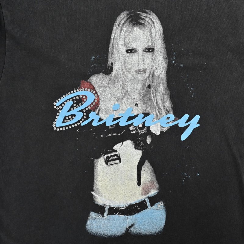 Britney Graphic Print Black T-Shirt view