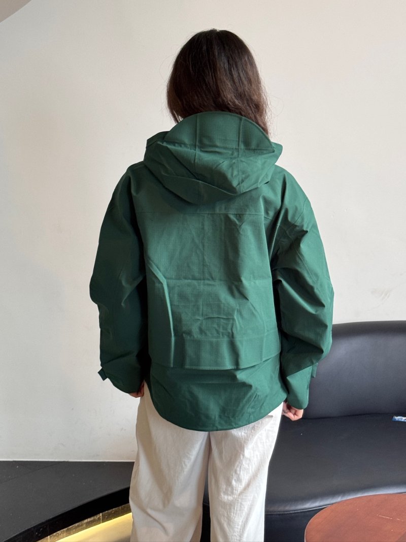 White Windbreaker Shell Jacket view