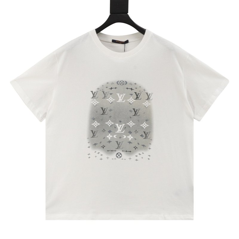 Louis Vuitton Monogram Ink-Wash Print T-Shirt White