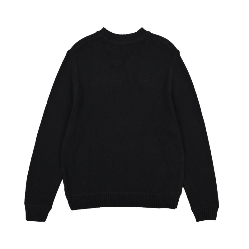 Prada Milano Logo Crew Neck Sweater Black view
