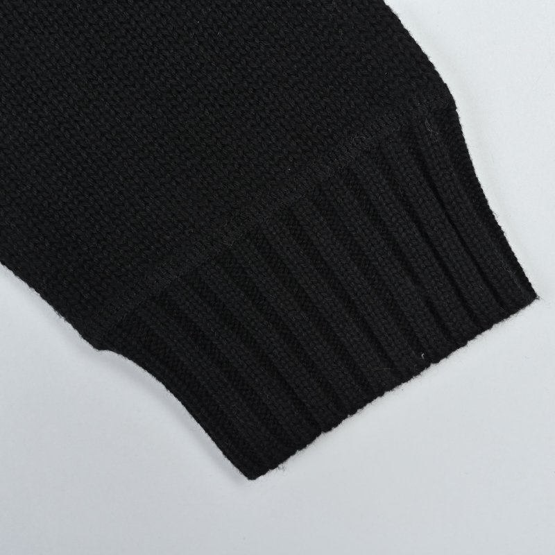 Prada Milano Logo Crew Neck Sweater Black view