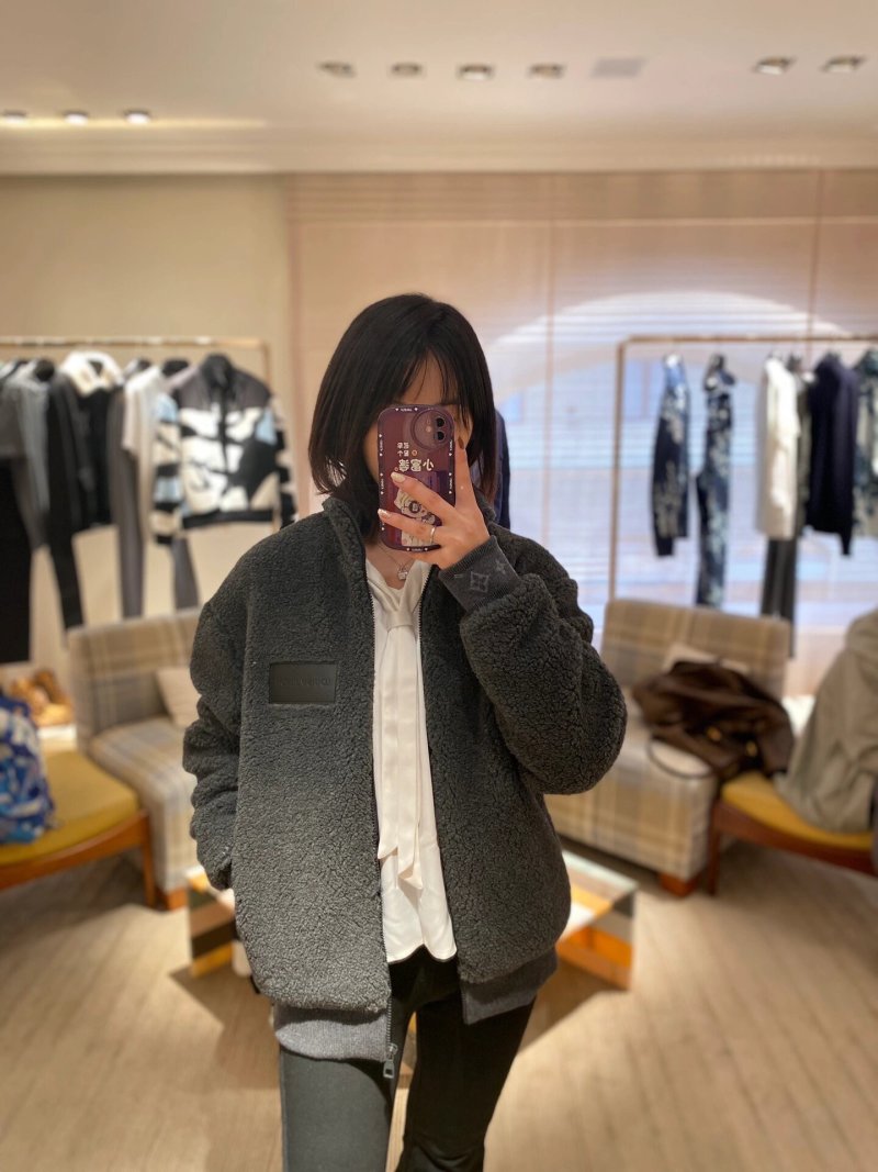 Charcoal Fleece Zip Jacket with Woven Badge view