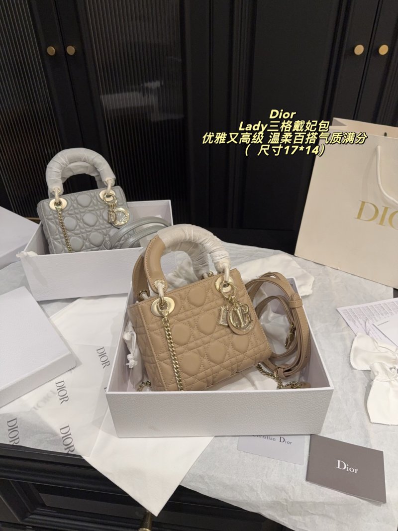 Dior Lady Dior Quilted Tote Bag - Camel