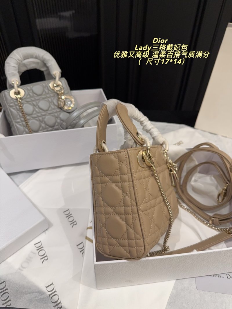 Dior Lady Dior Quilted Tote Bag - Camel view
