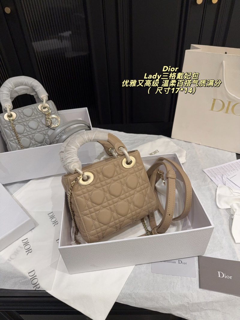 Dior Lady Dior Quilted Tote Bag - Camel view